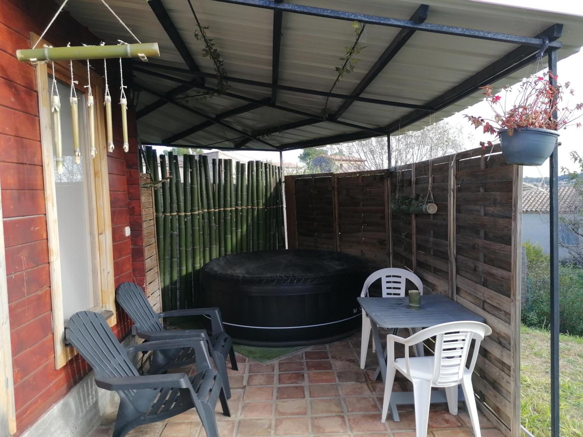 Charmant Chalet Pour 2 Personnes Spa Prive Massillargues-Attuech 외부 사진